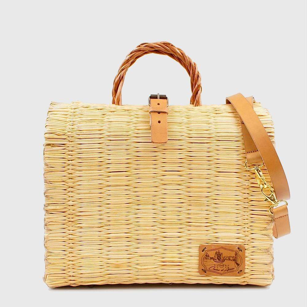 Sac cabas en osier (jonc) 30cm - Naturel