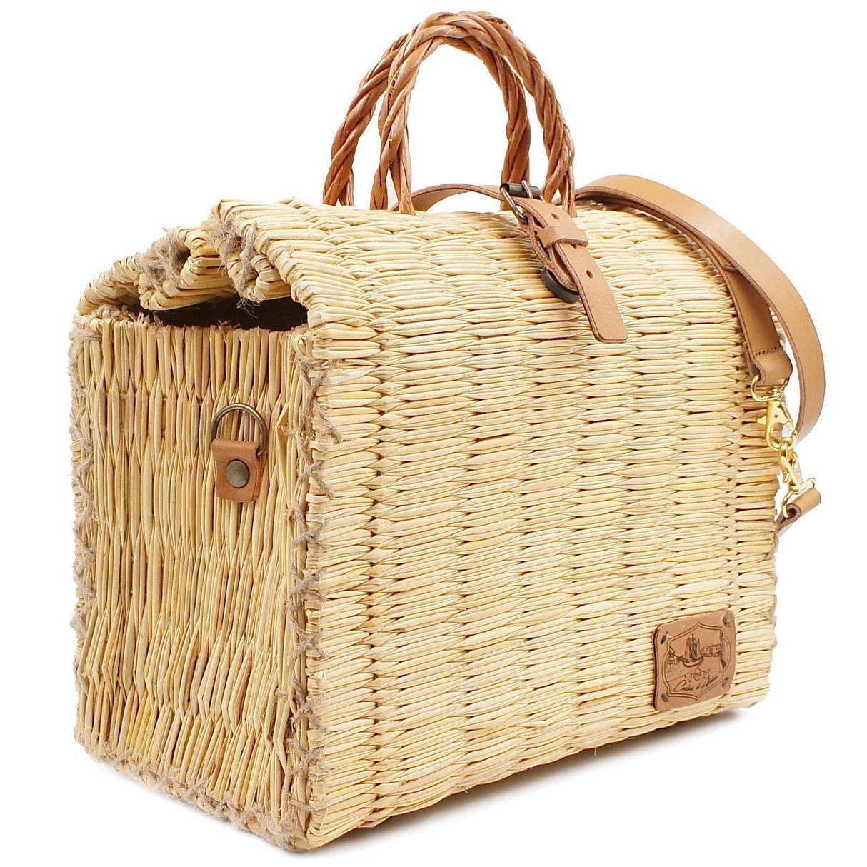 Sac cabas en osier (jonc) 30cm - Naturel