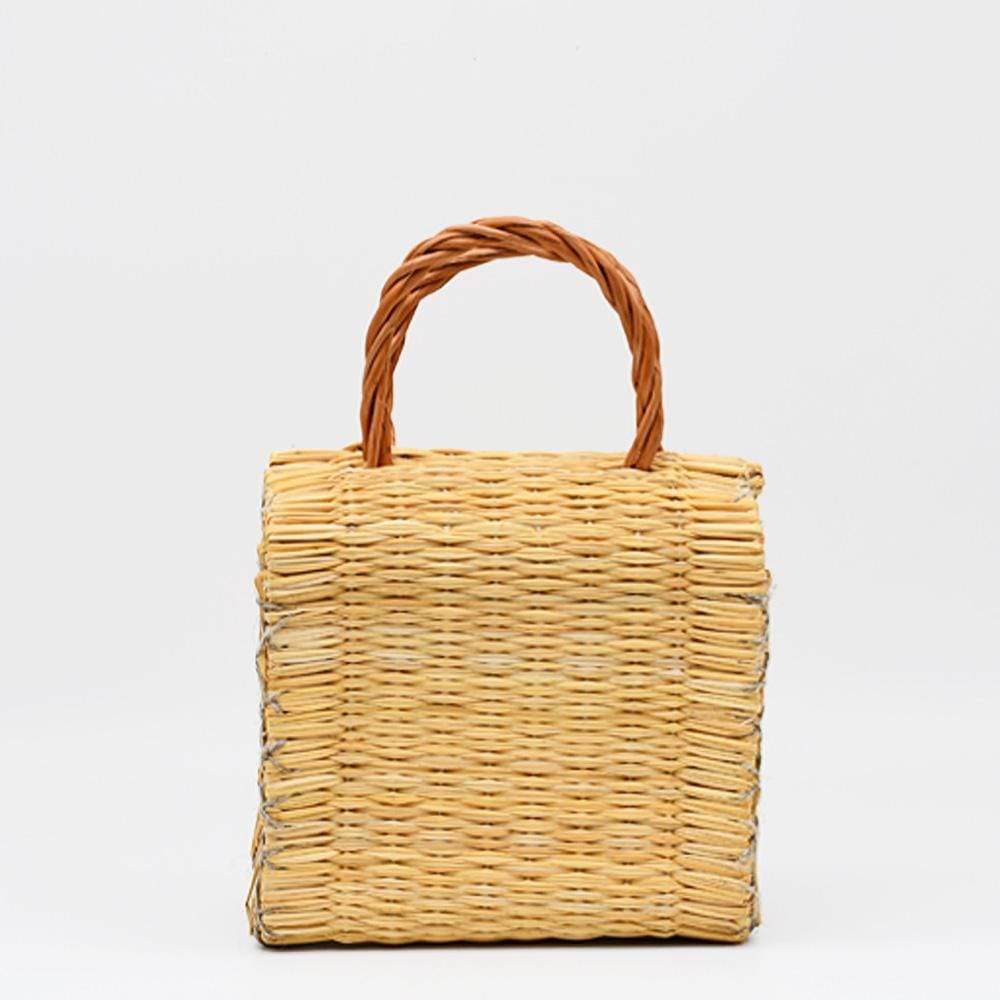 Sac en osier (jonc) 18cm - Naturel