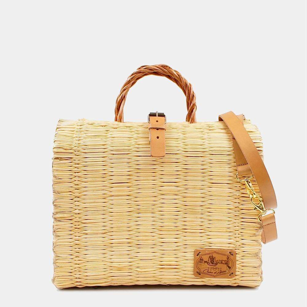 Sac cabas en osier (jonc) 26cm - Naturel