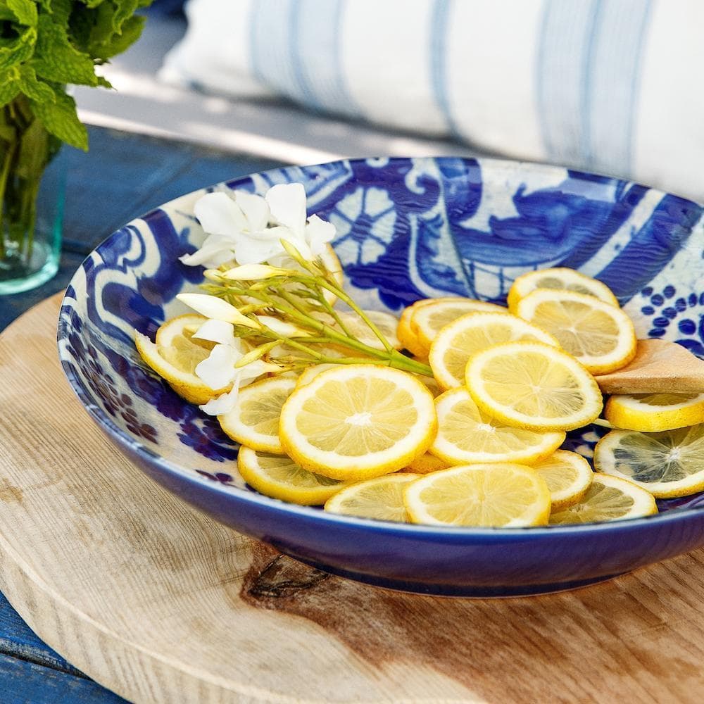 Saladier bas en grés "Lisboa" - 34 cm