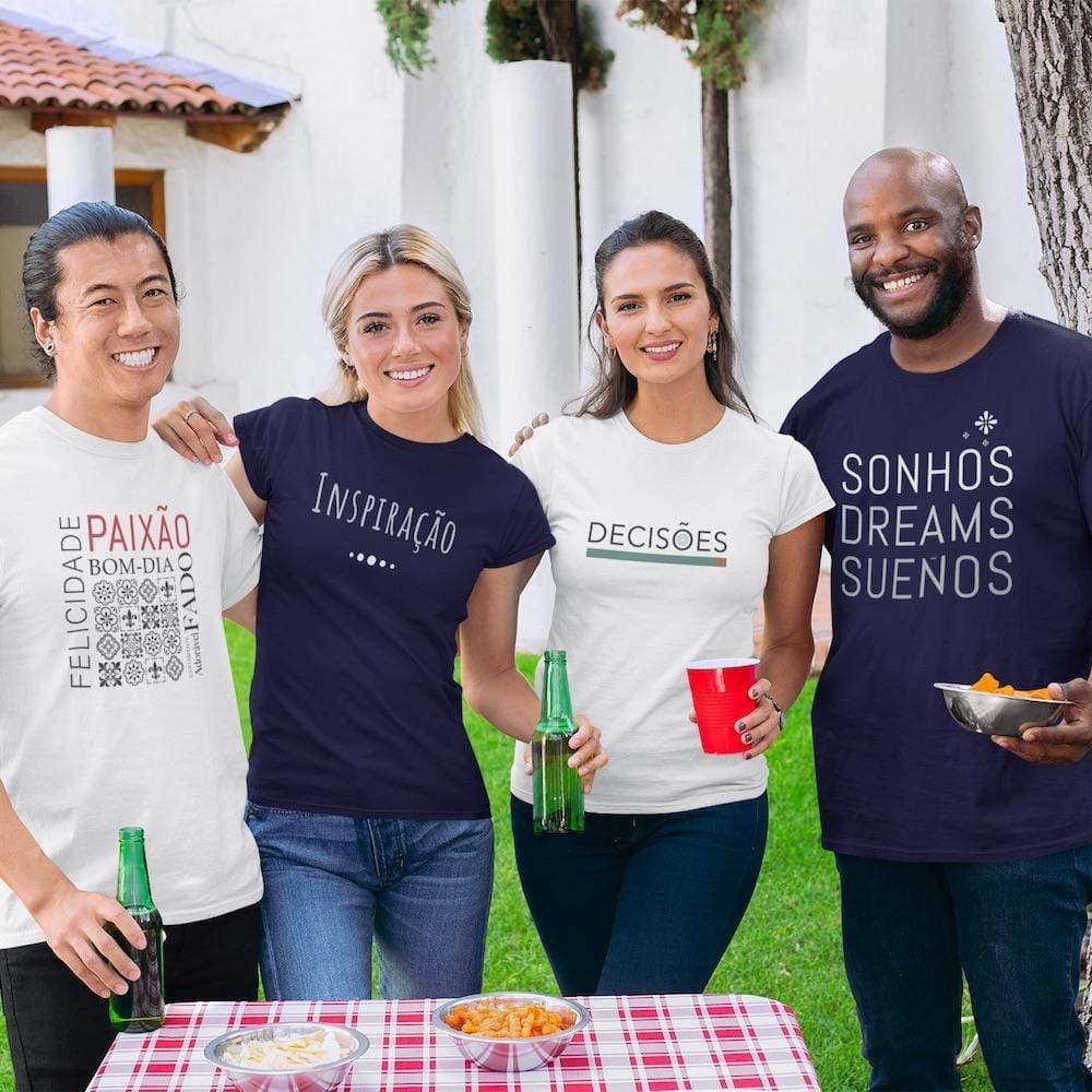 Tee-shirt femme "Decisões" - Blanc