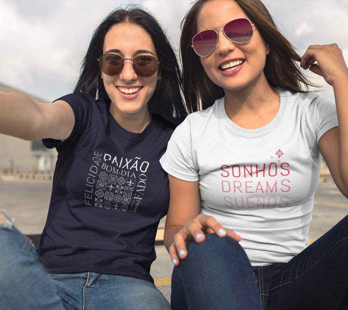 Tee-shirt femme "Sonhos" - Blanc