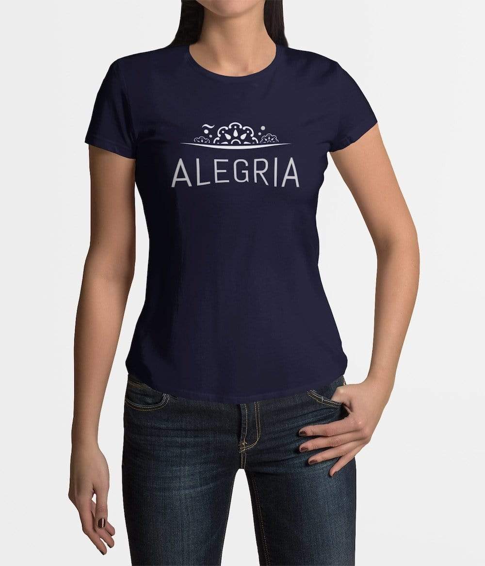 Tee-shirt femme "Alegria" - Bleu marine