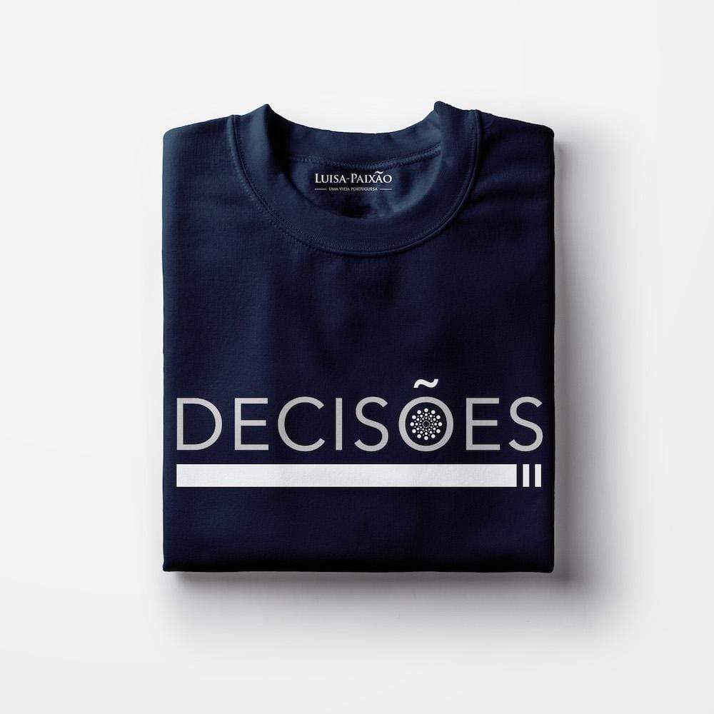 Tee-shirt femme "Decisões" - Bleu marine