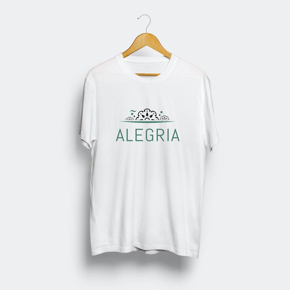 Tee-shirt unisexe "Alegria" - Blanc