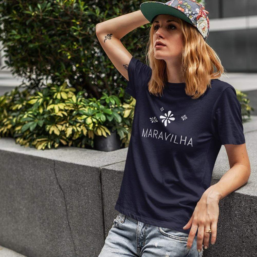Tee-shirt unisexe "Maravilha" - Bleu