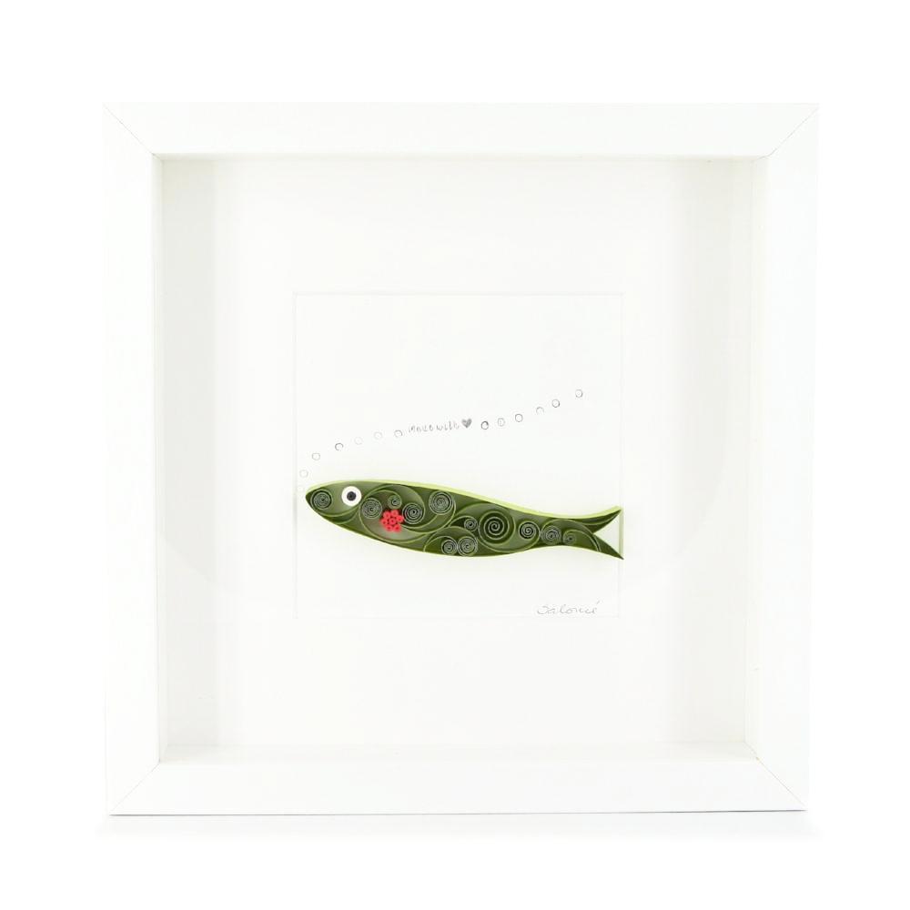 Tableau en paperolles "Sardinha"