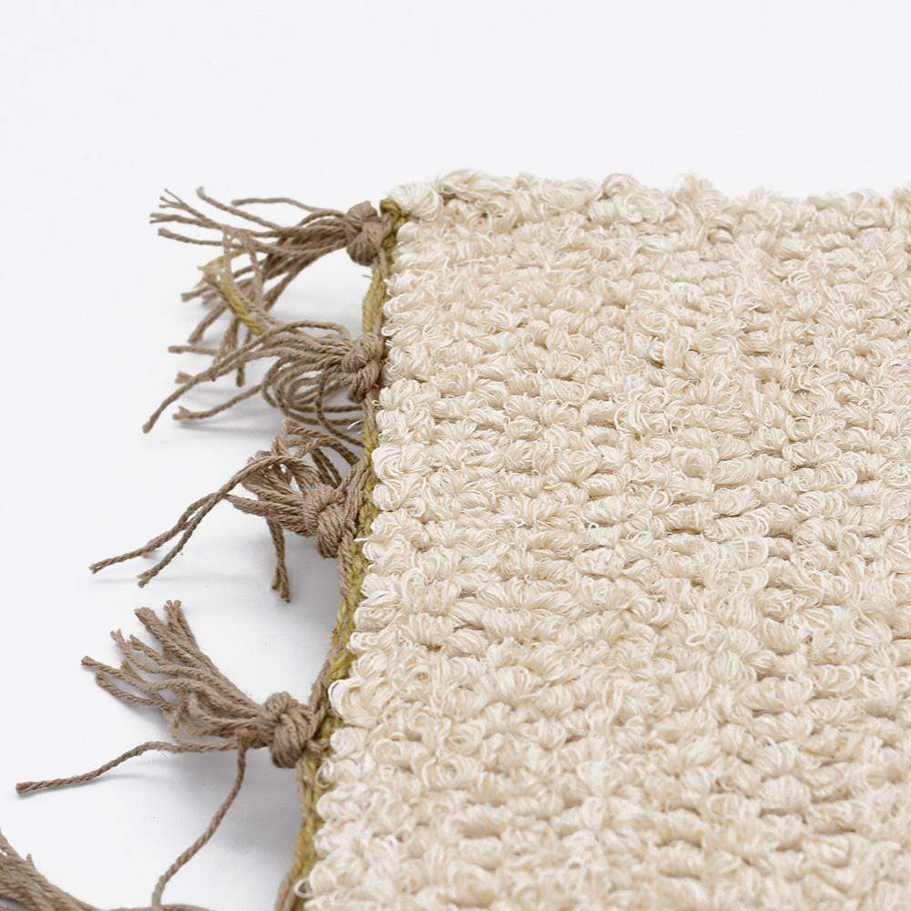 Tapis artisanal blanc cassé I Tapis artisanal portugais Tapis Artisanal - Blanc cassé 150x170cm