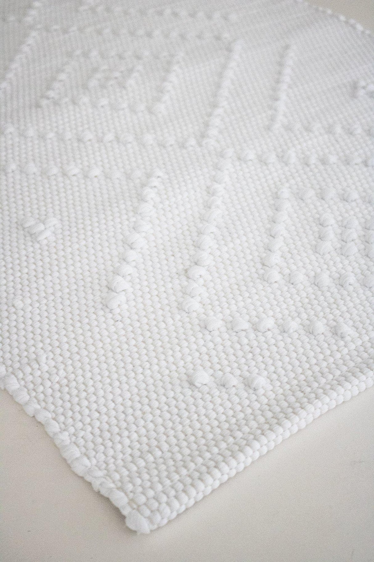 Tapis de salle de bains 150x60 - Blanc cassé