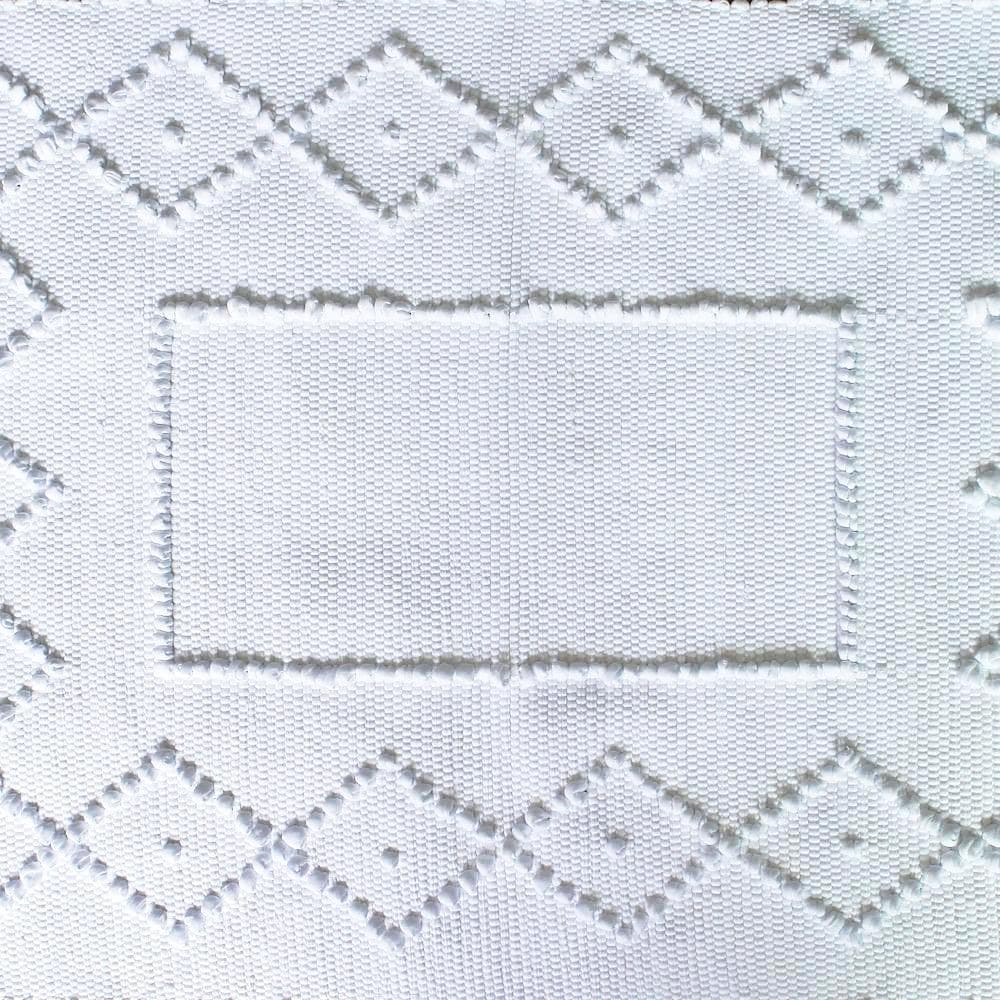Tapis de salle de bains 100x50 - Blanc