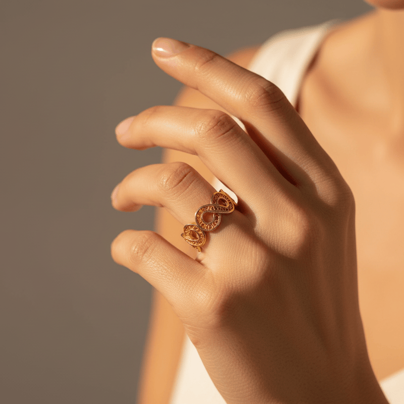 Alliance en filigrane d'argent I Vente en ligne Infinito I Alliance en argent