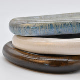 Assiette à entrée en grès marron portugais Petite coupe en grès Cristal - 11cm