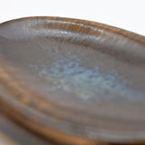 Assiette à entrée en grès marron portugais Petite coupe en grès Onyx - 11cm