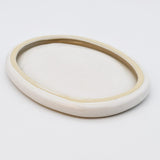 Assiette à entrée en grès marron portugais Plat en grès Cristal - 26cm