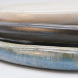 Assiette à entrée en grès marron portugais Plat en grès Quartzo - 26cm