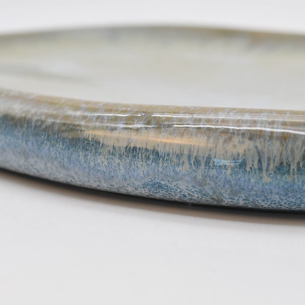 Assiette à entrée en grès marron portugais Plat en grès Quartzo - 26cm