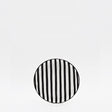 Assiette à pain rayée noire et blanche I Vaisselle du Portugal en ligne Assiette rayée "Costa Nova Mar" 15cm - Noire