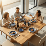 Assiette creuse bleue en forme de Poisson 25cm Assiette creuse en forme de Poisson 25cm - Bleue