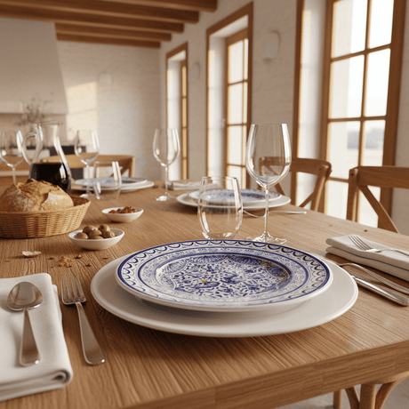 Assiette en céramique de Coimbra - 22cm Assiette en céramique de Coimbra - 22cm