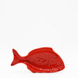 Assiette en céramique rouge en forme de poisson Assiette en céramique en forme de poisson - Rouge 25cm