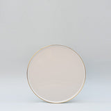 Assiette en porcelaine blanche à bord doré Ø21cm – Fabriquée au Portugal Assiette en porcelaine "Resonance" - 23cm