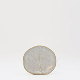 Assiette en porcelaine blanche à bord doré Ø27cm – Fabriquée au Portugal Assiette en grès en forme de chou - 10cm