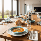 Assiette turquoise en forme de Poisson 20cm Assiette creuse en forme de Poisson 20 cm - Turquoise