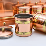 Authentique pot à lait en cuivre portugais Etagère à épices en cuivre