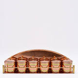 Authentique pot à lait en cuivre portugais Etagère à épices en cuivre