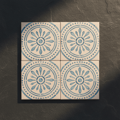 Azulejo portugais I Carreau de faïence du Portugal Azulejo Padrão 11x11cm