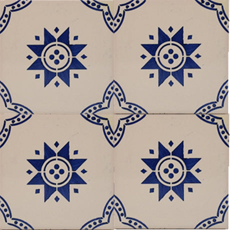 Azulejo portugais I Carreau de faïence du Portugal Azulejo Padrão 11x11cm