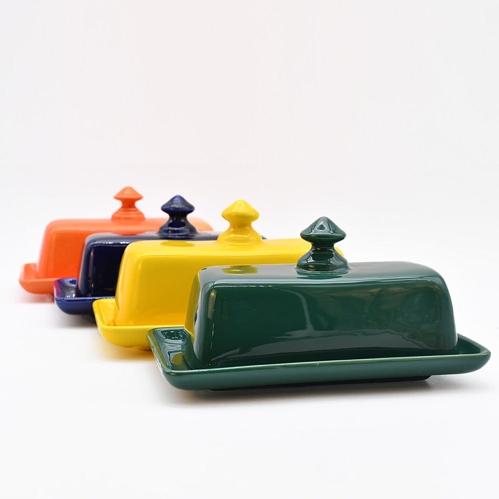 Beurrier vert en céramique portugaise Beurrier en céramique - Vert