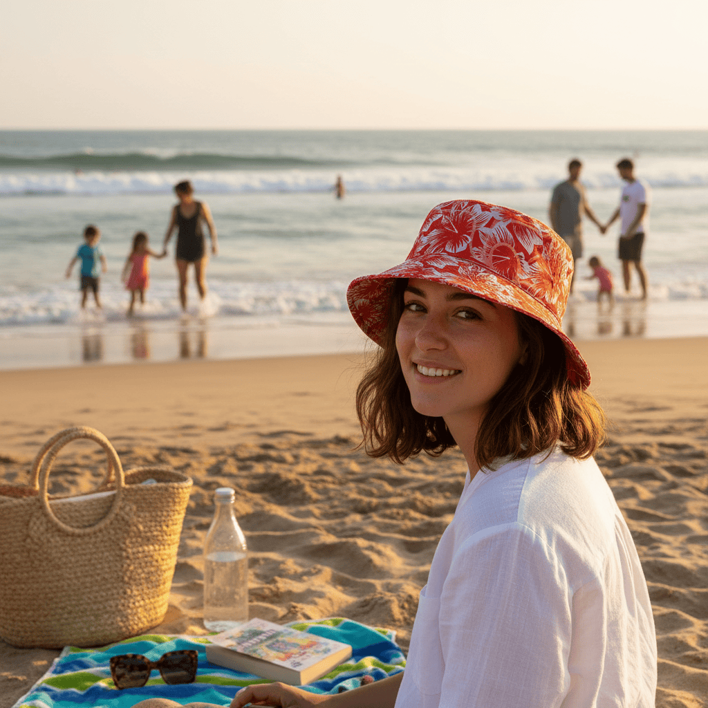 Bob à fleurs - Rouge Bob à fleurs - Rouge