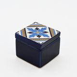 Boîte Céramique Artisanale Azulejos - Bleu cobalt & Liège Boite à secrets "Azulejos" - Bleu