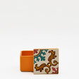 Boîte Céramique Artisanale Azulejos - Orange & Liège Boite à secrets "Azulejos" - Orange