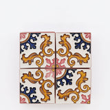 Boîte Céramique Artisanale Azulejos - Rouge & Liège Boite à secrets "Azulejos" - Rouge