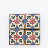 Boîte Céramique Artisanale Azulejos - Turquoise & Liège Boite à secrets "Azulejos" - Turquoise