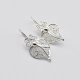 Boucles d'oreille Coeur de Viana en Argent 2,5 cm I Vente en ligne Coração de Viana I Boucles d'oreille en argent - 2,5cm