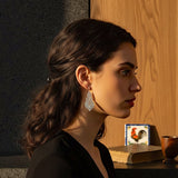 Boucles d'oreille en Argent du Portugal I Vente en ligne Brincos À Rainha I Boucles d'oreille en argent - 4.5cm