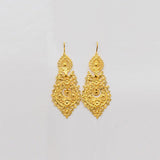 Boucles d’Oreilles Brincos à Rainha – Filigrane Portugais 5,5 cm Brincos À Rainha I Boucles d'oreille en argent doré - 5.5cm