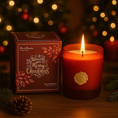 Bougie Parfumée Vanille de Noël | Ambiance Chaleureuse Bougie parfumée "Vanille de Noël"