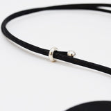 Bracelet en liège et 2 perles violettes – Unisexe, élégant et artisanal Collier en liège