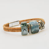 Bracelet en liège et perles Bracelet en liège et perles