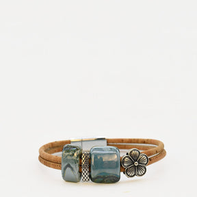 Bracelet en liège et perles Bracelet en liège et perles