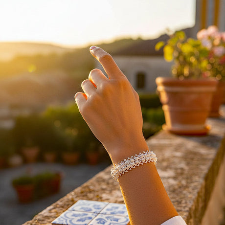 Bracelet traditionnel portugais en argent Á Portuguesa I Bracelet en argent