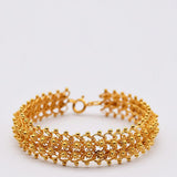 Bracelet traditionnel portugais en argent doré Á Portuguesa I Bracelet en argent doré