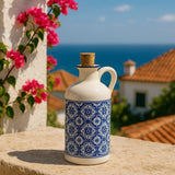 Carafe à huile en céramique motifs azulejos Carafe à huile en céramique "Padrão"
