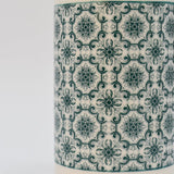 Carafe à huile en céramique motifs azulejos verts Carafe à huile en céramique "Padrão" - Verte