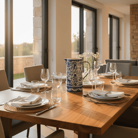 Carafe bleue en céramique de Coimbra Carafe en céramique de Coimbra